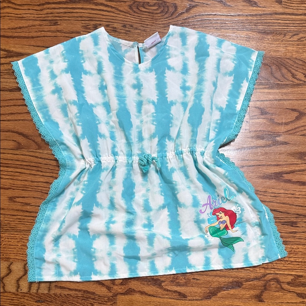 Disney Ariel Blue and White Kids Swim Coverup